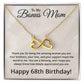 68th Birthday Gifts for Bonus Mom - 68th Birthday Necklace for Bonus Mom - To My Bonus Mom Necklace