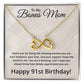 91st Birthday Gifts for Bonus Mom - 91st Birthday Necklace for Bonus Mom - To My Bonus Mom Necklace