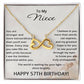 57th Birthday Gifts for Niece - 57th Birthday Necklace for Niece - To My Niece Necklace