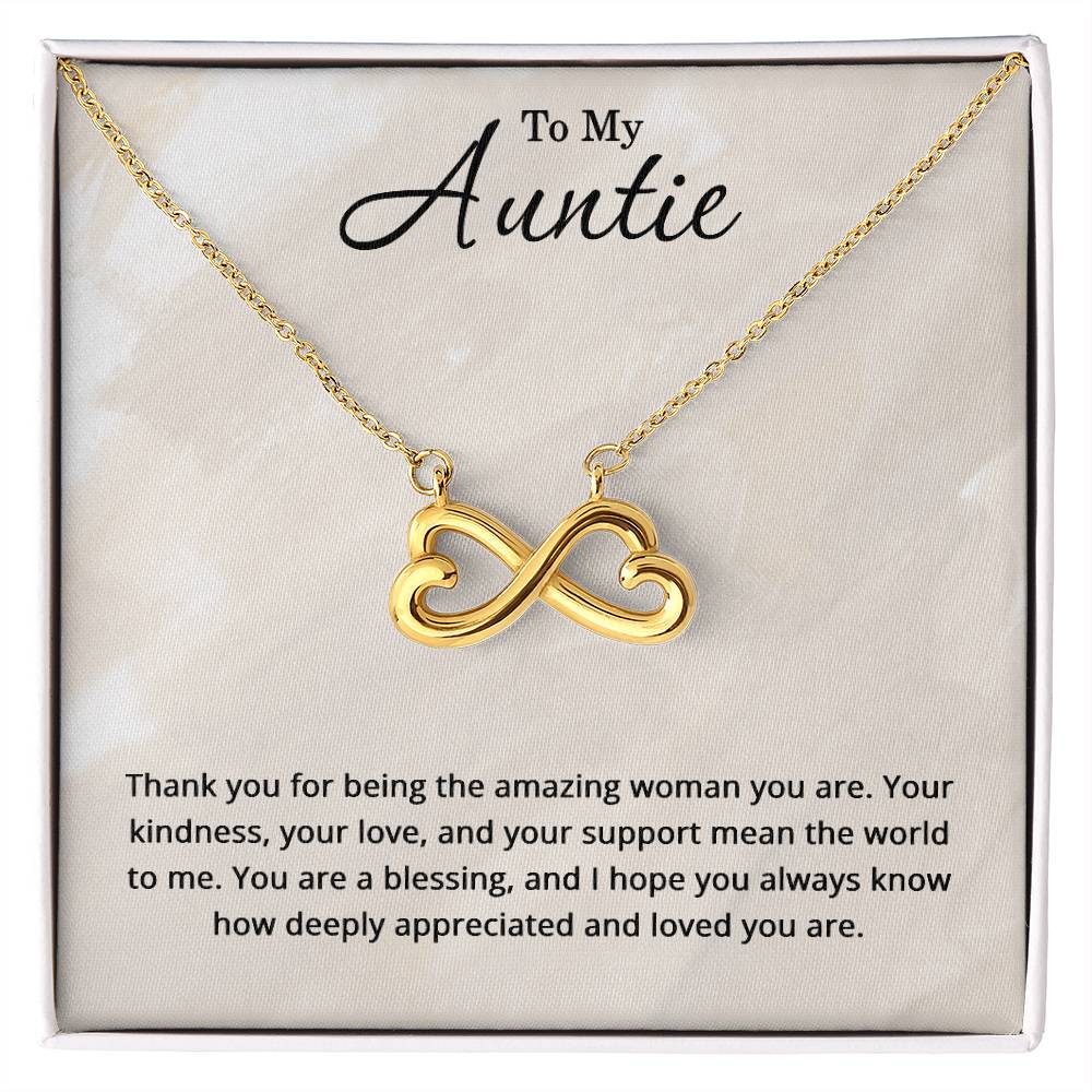 To My Auntie Necklace - Christmas Gifts for Auntie