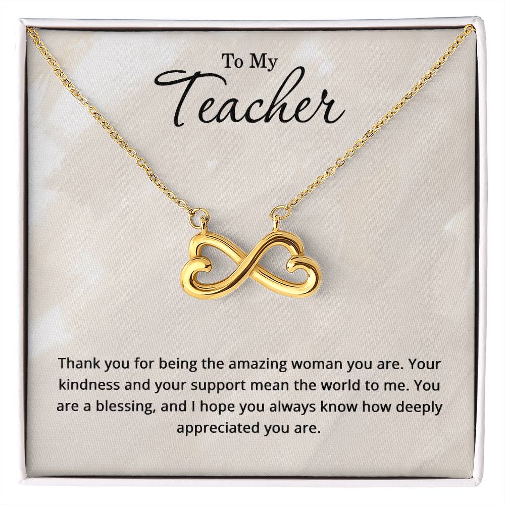 To My Teacher Necklace - Christmas Gifts for Teacher