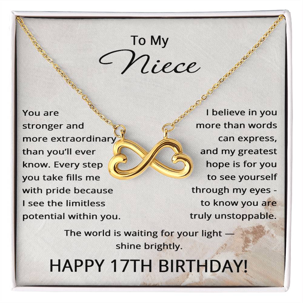 17th Birthday Gifts for Niece - 17th Birthday Necklace for Niece - To My Niece Necklace