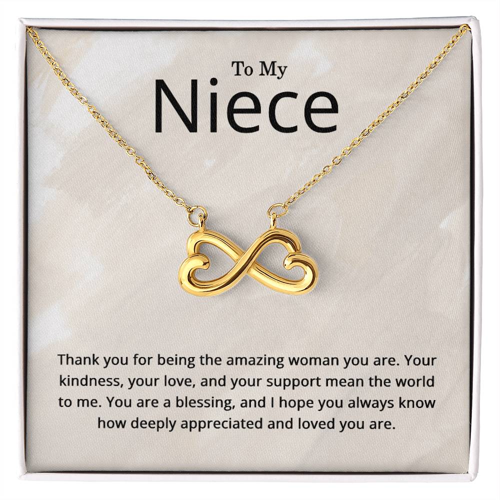 To My Niece Necklace - Niece Birthay Gifts - Christmas Gifts for Niece