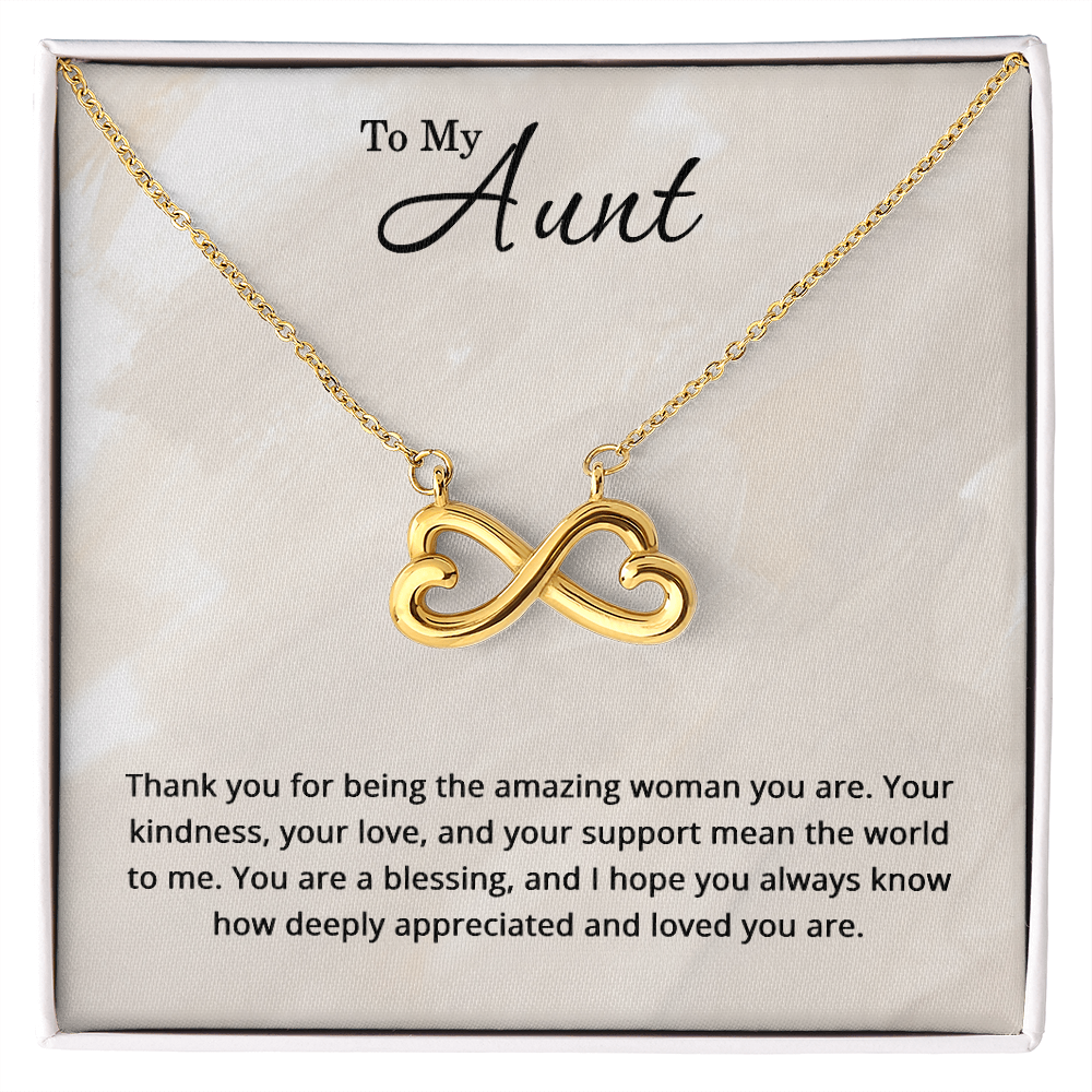 To My Aunt Necklace - Christmas Gifts for Aunt
