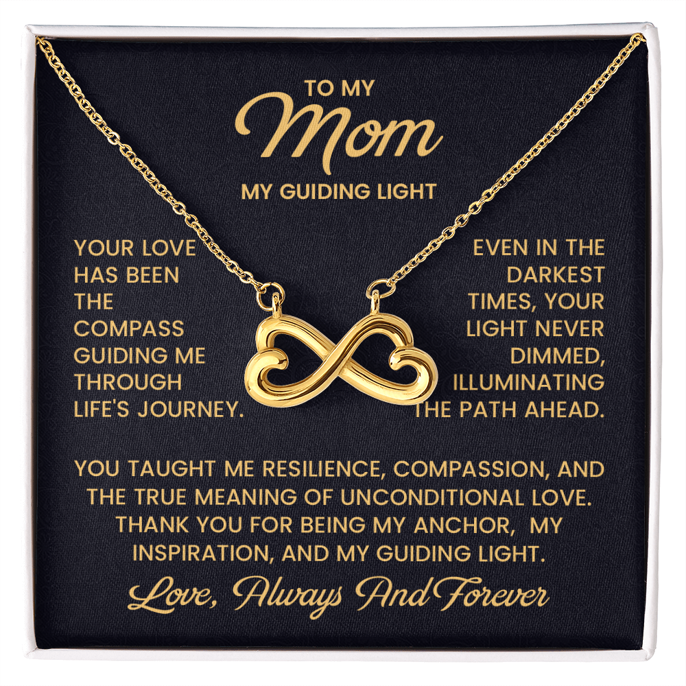 Mom Infinity Necklace – Thank You Mother's Day Gift from Son - To My Loving Mom Necklace