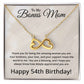 54th Birthday Gifts for Bonus Mom - 54th Birthday Necklace for Bonus Mom - To My Bonus Mom Necklace