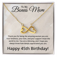 Load image into Gallery viewer, 45th Birthday Gifts for Bonus Mom - 45th Birthday Necklace for Bonus Mom - To My Bonus Mom Necklace
