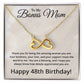 48th Birthday Gifts for Bonus Mom - 48th Birthday Necklace for Bonus Mom - To My Bonus Mom Necklace