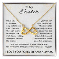 Load image into Gallery viewer, To My Sister Gifts - Necklace for Sister from Sis

