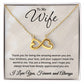 To My Wife Necklace - Birthday Gifts for Wife - Christmas Gifts for Wife