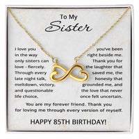 Load image into Gallery viewer, 85th Birthday Gifts for Sister - To My Sister Necklace - 85 Years Old
