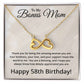 58th Birthday Gifts for Bonus Mom - 58th Birthday Necklace for Bonus Mom - To My Bonus Mom Necklace