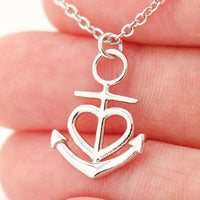Load image into Gallery viewer, Hebrews 6:19 Necklace, "Hope Anchors the Soul" - Inspirational and Motivational Christian Jewelry
