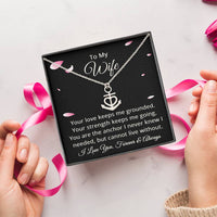 Load image into Gallery viewer, To My Wife Necklace from Husband Anchor Pendant Jewelry for Anniversary Valentines Day Christmas Birthday
