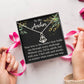 To My Anchor Necklace Gift For Loved One Heartfelt Anchor Message Card Necklace Special Gift For Wife Husband or Partner Motivational Inspirational