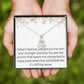 Anchor Necklace Grounded Strength Strong Necklace For Anchor In Your Life Gift For Partner Friend Family Birthday Christmas Motivational Inspirational