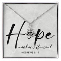 Load image into Gallery viewer, Anchor Necklace for Women Inspirational Necklace Motivational Necklace Christmas Gifts for Christians Hebrews 6:19 Gift Hebrews 6 19
