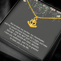 Load image into Gallery viewer, Cousin Necklace Sister Cousin Gifts for Women Cousin Jewelry for Women Anchor Pendant Soul
