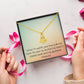 Valentine's Necklace for Women Anchor Necklace With Sentimental Message Anniversary Jewelry for Her Women Christmas Birthday Motivational Inspirational