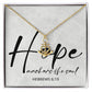 Anchor Necklace for Women Inspirational Necklace Motivational Necklace Christmas Gifts for Christians Hebrews 6:19 Gift Hebrews 6 19