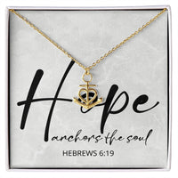 Load image into Gallery viewer, Anchor Necklace for Women Inspirational Necklace Motivational Necklace Christmas Gifts for Christians Hebrews 6:19 Gift Hebrews 6 19
