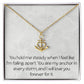 Anniversary Anchor Necklace With Emotional Message Card Gift For Partner Spouse Wife Husband Girlfriend Boyfriend Best Friend Motivational Inspirational