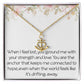 Anchor Necklace Grounded Strength Strong Necklace For Anchor In Your Life Gift For Partner Friend Family Birthday Christmas Motivational Inspirational