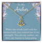 To My Anchor Necklace With Sentimental Message Special Gift For Wife Husband Boyfriend Girlfriend Motivational Inspirational