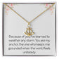Anchor Necklace for Wife Husband Best Friend Friendship Anniversary Jewelry Thoughtful The Storm Necklace Motivational Inspirational