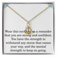 Anchor Necklace for Her The Storm Necklace Mothers Day Gifts Encouragement Inspirational Get Well Soon Anchor Pendant Christmas Birthday for Women