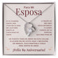 Regalo 89 Aniversario para Esposa - Collar Amor Eterno - To My Wife Necklace in Spanish