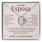 Regalo 73 Aniversario para Esposa - Collar Amor Eterno - To My Wife Necklace in Spanish