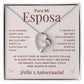 Regalo 5 Aniversario para Esposa - Collar Amor Eterno - To My Wife Necklace in Spanish