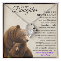 Load image into Gallery viewer, To My Daughter Stainless Steel Heart Necklace
