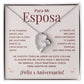 Regalo 1 Aniversario para Esposa - Collar Amor Eterno - To My Wife Necklace in Spanish