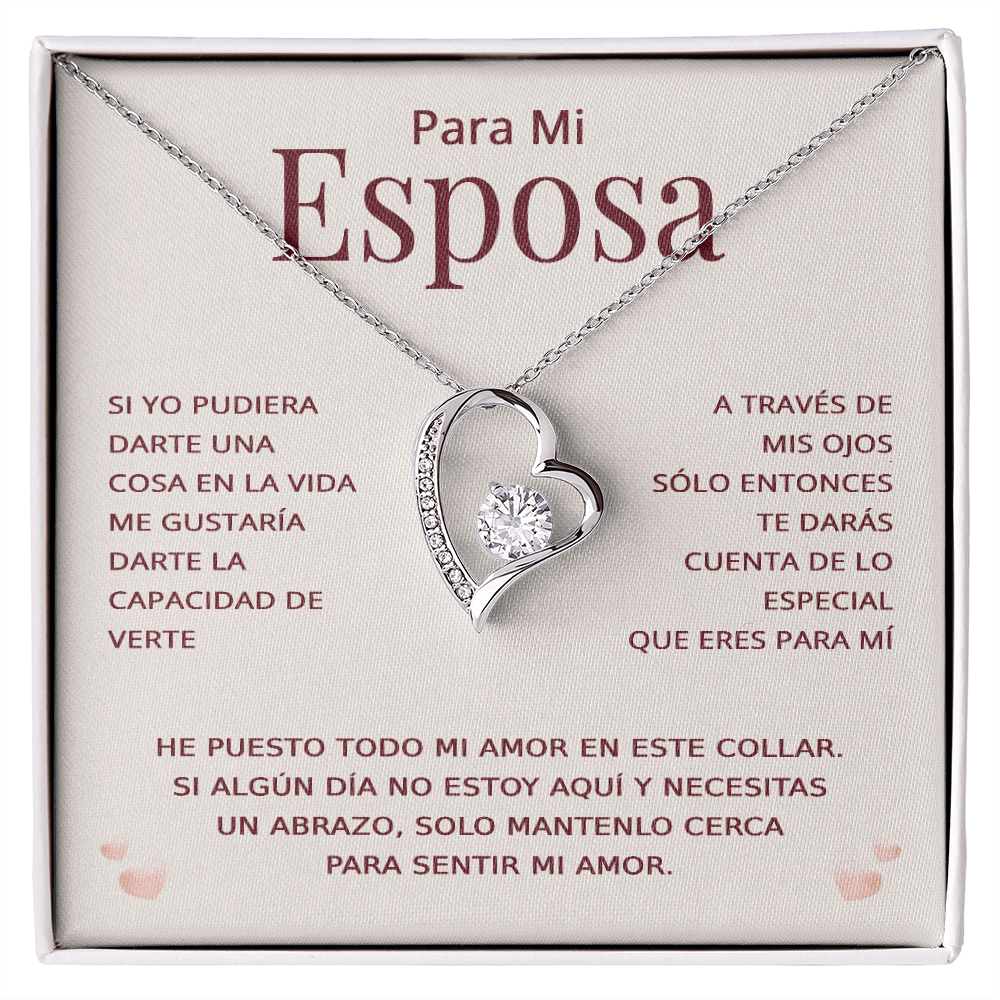 Para Mi Esposa Collar En Español - Regalo Para Esposa San Valentin - Presente Para Esposa