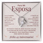 Regalo 43 Aniversario para Esposa - Collar Amor Eterno - To My Wife Necklace in Spanish