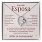 Regalo 76 Aniversario para Esposa - Collar Amor Eterno - To My Wife Necklace in Spanish
