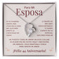 Regalo 44 Aniversario para Esposa - Collar Amor Eterno - To My Wife Necklace in Spanish