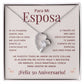 Regalo 50 Aniversario para Esposa - Collar Amor Eterno - Bodas de Oro - To My Wife Necklace in Spanish