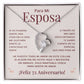 Regalo 72 Aniversario para Esposa - Collar Amor Eterno - To My Wife Necklace in Spanish