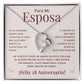Regalo 28 Aniversario para Esposa - Collar Amor Eterno - To My Wife Necklace in Spanish