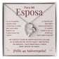 Regalo 49 Aniversario para Esposa - Collar Amor Eterno - To My Wife Necklace in Spanish