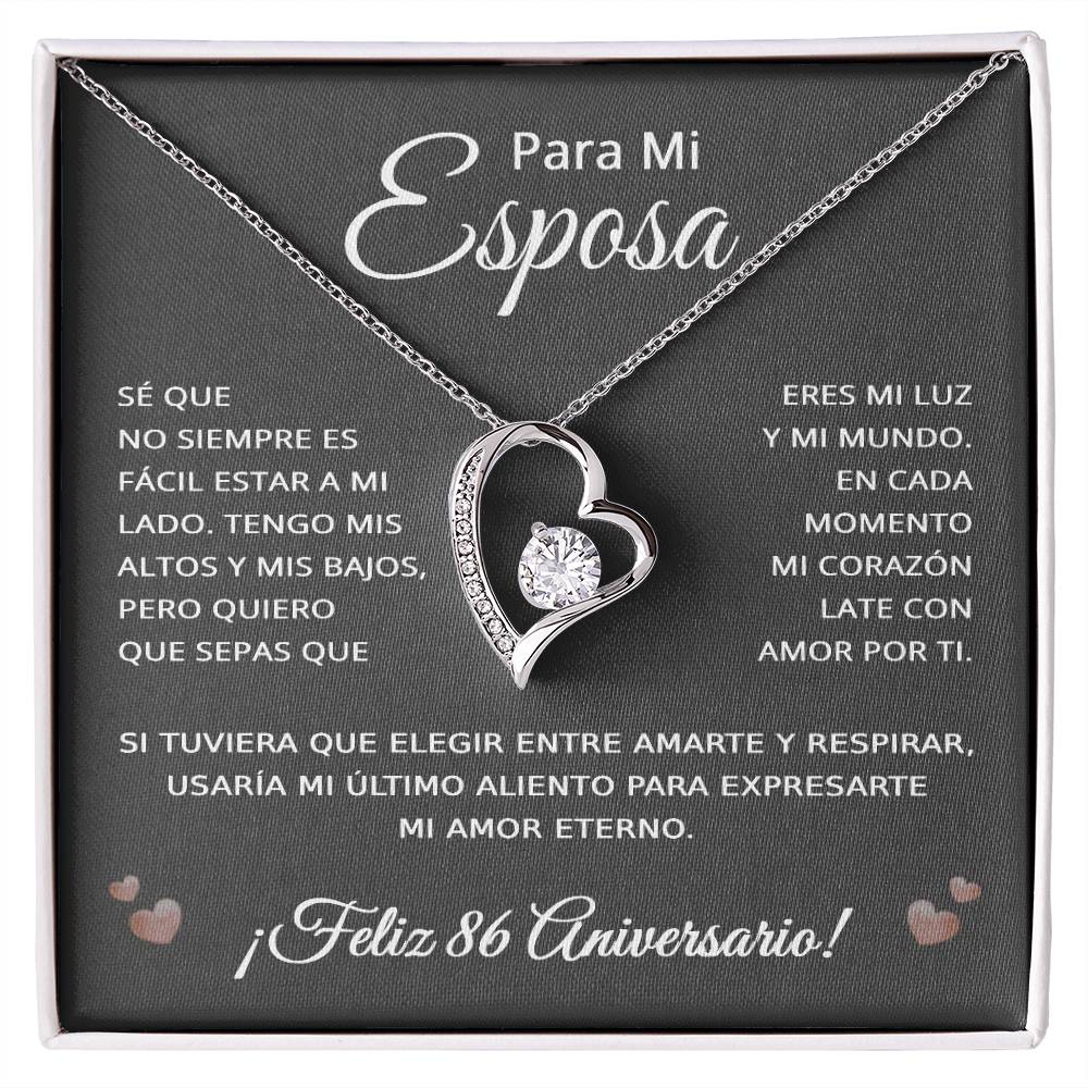 86 Anos de Aniversario Para Mi Esposa - 86 Year Aniversario Gift for Her