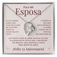 Regalo 53 Aniversario para Esposa - Collar Amor Eterno - To My Wife Necklace in Spanish