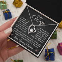 Load image into Gallery viewer, Wife Love Your Husband Necklace for Wife from Husband To My Wife Gift Jewelry for Her Women Forever Love Pendant
