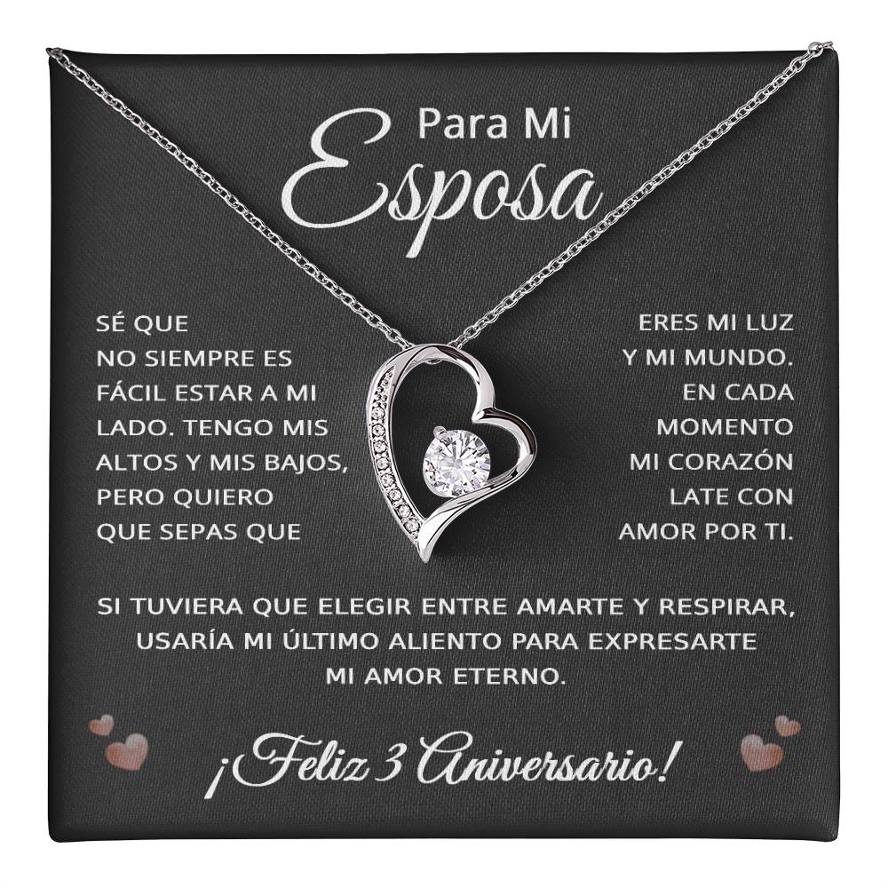 3 Anos de Aniversario Para Mi Esposa - 3 Year Aniversario Gift for Her