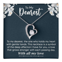 Load image into Gallery viewer, To My Dearest Necklace for Wife, Girlfriend Gift for Anniversary Gift for Christmas Gift for Partner
