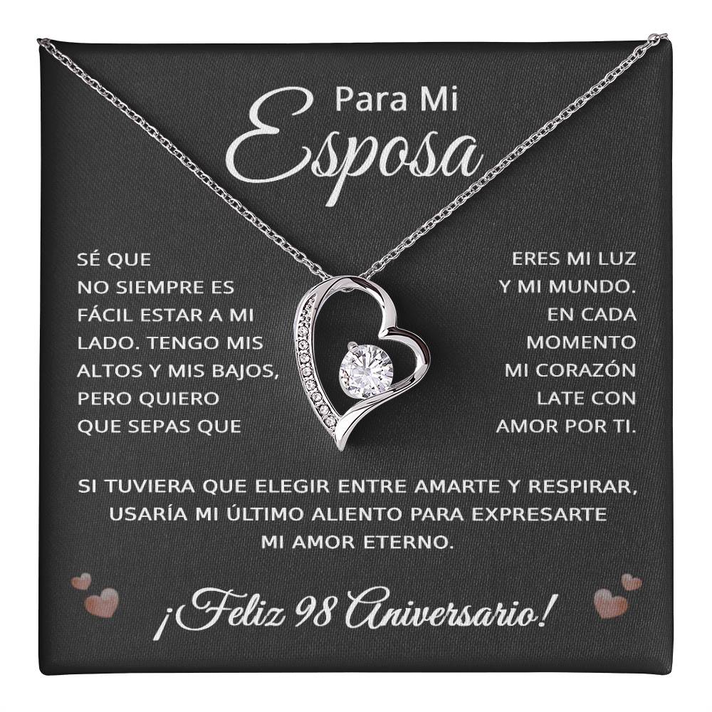 98 Anos de Aniversario Para Mi Esposa - 98 Year Aniversario Gift for Her