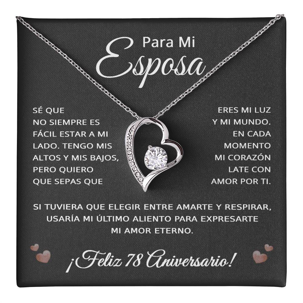 78 Anos de Aniversario Para Mi Esposa - 78 Year Aniversario Gift for Her